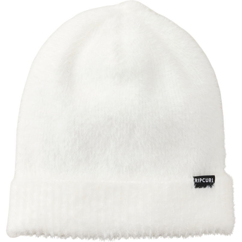 2025 Rip Curl Womens Fuzzy Reg Beanie 05OWHE - Off White